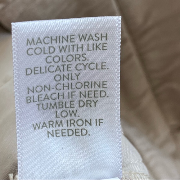 J. Jill Linen Stretch Beige Crop Pant w Pockets/ Linen Rayon Spandex size 10 - Picture 6 of 8